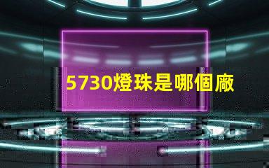 5730燈珠是哪個廠 5730燈珠參數(shù)